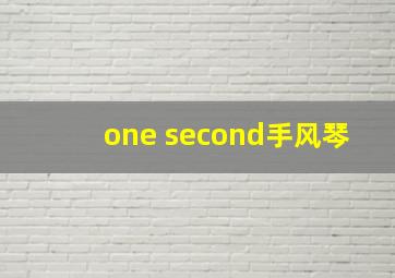 one second手风琴